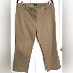 J. Crew City Fit Stretch Pants in Tan / Khaki